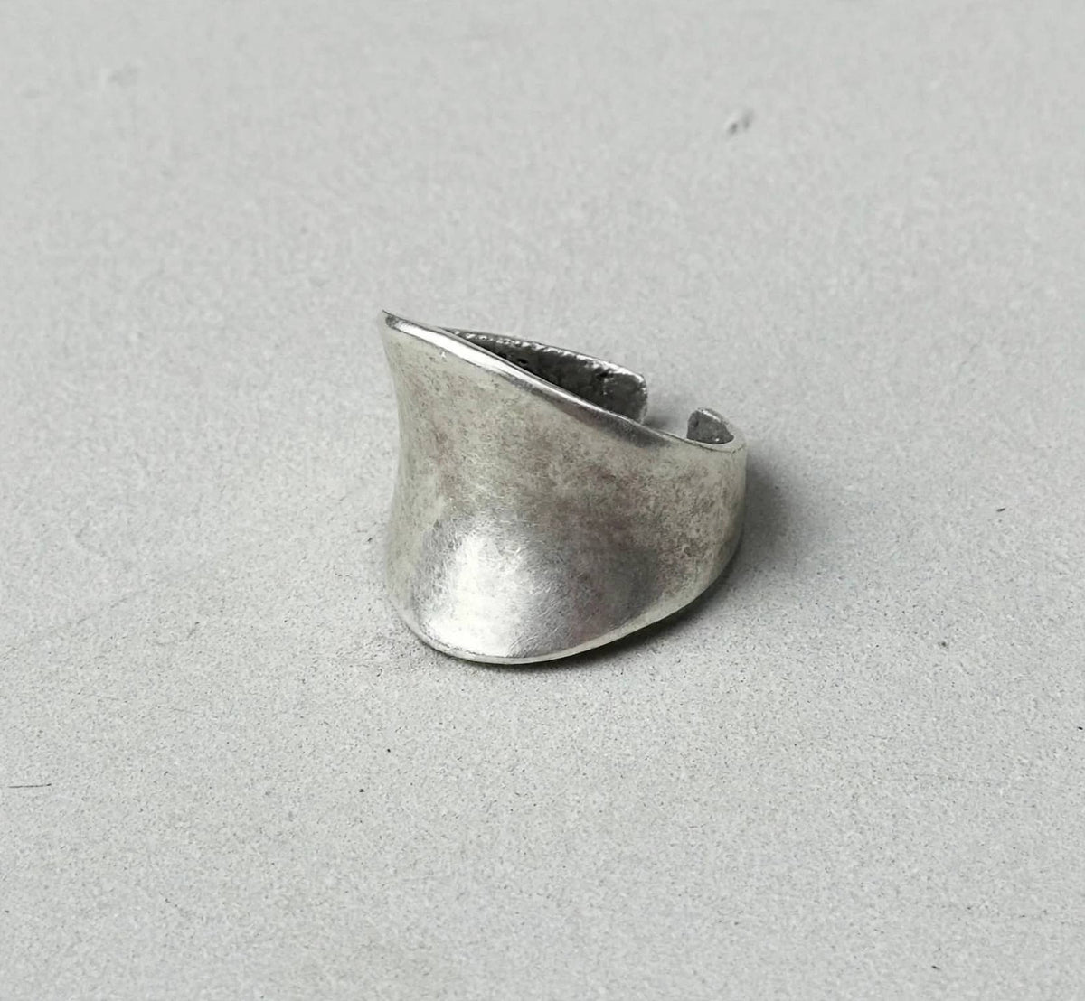 Organic Chunky Asymmetric Silver Ring