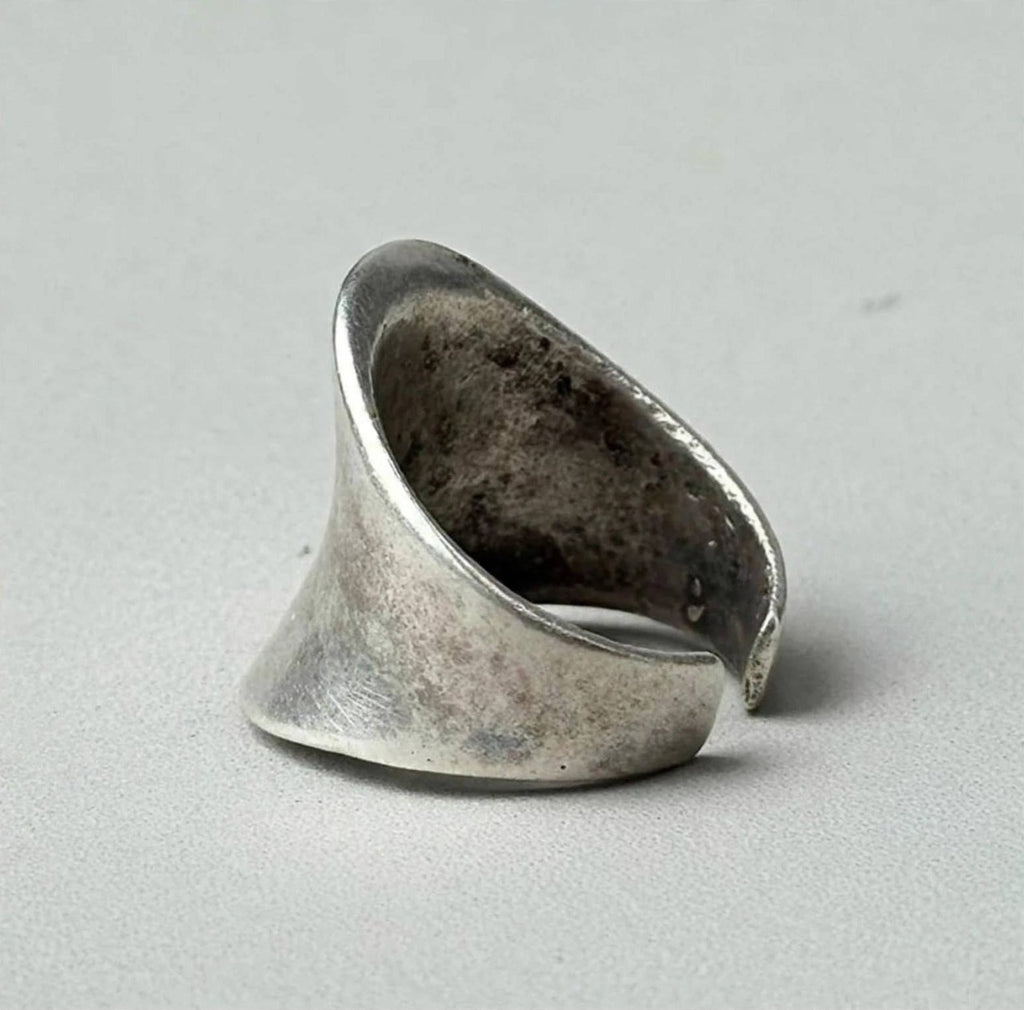 Organic Chunky Asymmetric Silver Ring