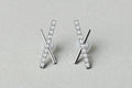 Mini Moissanite Stud Earrings – S925 Sterling Silver