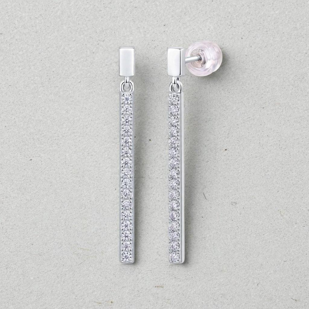 Mini Moissanite Stud Earrings – S925 Sterling Silver